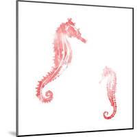 Horses In The Sea Coral-Milli Villa-Mounted Art Print