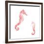 Horses In The Sea Coral-Milli Villa-Framed Art Print