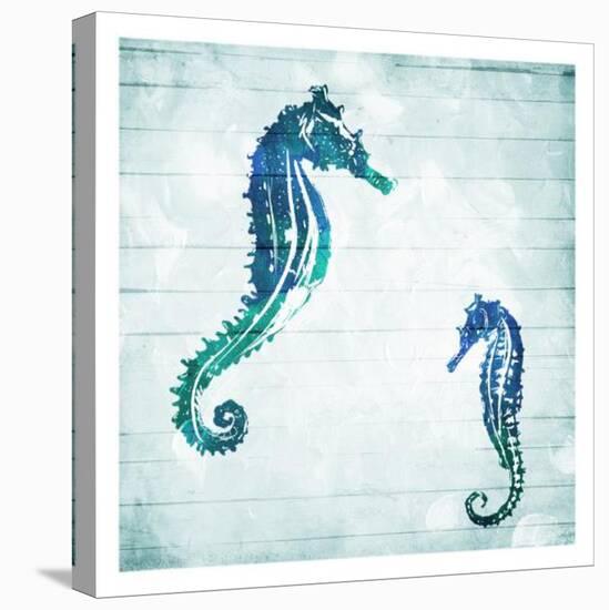 Horses In The Sea-Milli Villa-Stretched Canvas