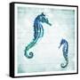 Horses In The Sea-Milli Villa-Framed Stretched Canvas