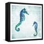 Horses In The Sea-Milli Villa-Framed Stretched Canvas