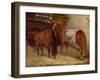 Horses in the Stables-Théodore Géricault-Framed Giclee Print