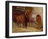 Horses in the Stables-Théodore Géricault-Framed Giclee Print