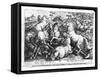 Horses in the Wild-Jan van der Straet-Framed Stretched Canvas