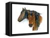 Horses in Winter, 2015-John Keeling-Framed Stretched Canvas