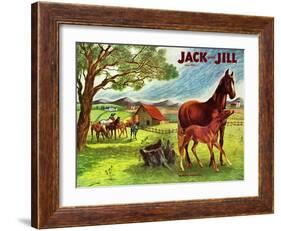 Horses - Jack and Jill, June 1946-Virginia Mann-Framed Giclee Print
