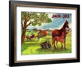 Horses - Jack and Jill, June 1946-Virginia Mann-Framed Giclee Print