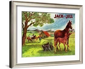 Horses - Jack and Jill, June 1946-Virginia Mann-Framed Giclee Print