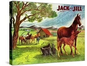 Horses - Jack and Jill, June 1946-Virginia Mann-Stretched Canvas