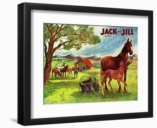 Horses - Jack and Jill, June 1946-Virginia Mann-Framed Giclee Print