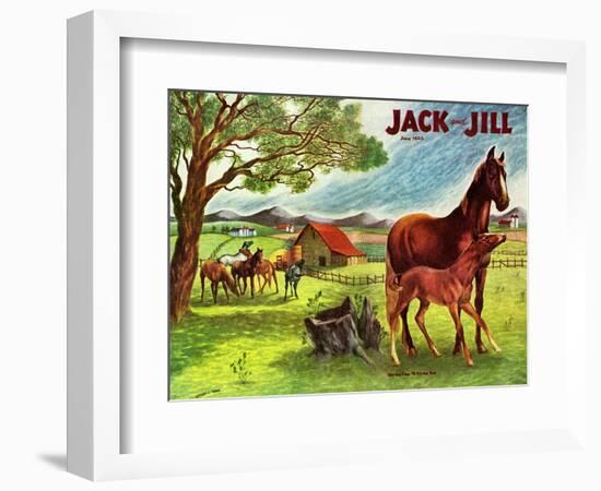 Horses - Jack and Jill, June 1946-Virginia Mann-Framed Giclee Print