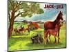 Horses - Jack and Jill, June 1946-Virginia Mann-Mounted Giclee Print