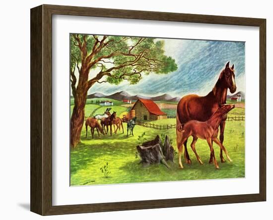 Horses - Jack & Jill-Virginia Mann-Framed Giclee Print