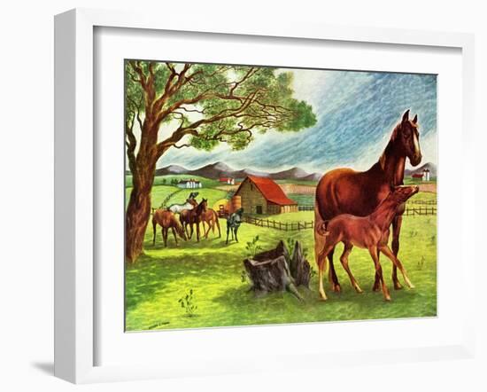 Horses - Jack & Jill-Virginia Mann-Framed Giclee Print