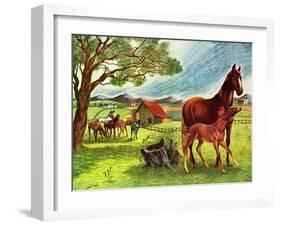 Horses - Jack & Jill-Virginia Mann-Framed Giclee Print