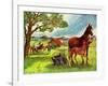 Horses - Jack & Jill-Virginia Mann-Framed Giclee Print