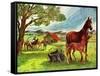 Horses - Jack & Jill-Virginia Mann-Framed Stretched Canvas