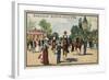 Horses, Jardin D'Acclimation, Paris-null-Framed Giclee Print