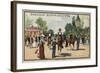 Horses, Jardin D'Acclimation, Paris-null-Framed Giclee Print