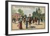 Horses, Jardin D'Acclimation, Paris-null-Framed Giclee Print