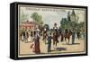 Horses, Jardin D'Acclimation, Paris-null-Framed Stretched Canvas