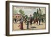 Horses, Jardin D'Acclimation, Paris-null-Framed Giclee Print