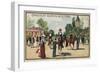 Horses, Jardin D'Acclimation, Paris-null-Framed Giclee Print