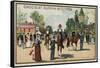 Horses, Jardin D'Acclimation, Paris-null-Framed Stretched Canvas