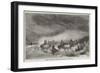 Horses of the Crimea in a Winter Storm on the Black Sea-null-Framed Giclee Print