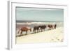 Horses on the Beach-Kathy Mansfield-Framed Photographic Print