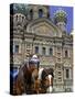 Horses Outside of the Church of the Spilled Blood, St. Petersburg, Russia-Kymri Wilt-Stretched Canvas