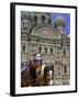 Horses Outside of the Church of the Spilled Blood, St. Petersburg, Russia-Kymri Wilt-Framed Photographic Print