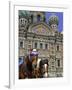 Horses Outside of the Church of the Spilled Blood, St. Petersburg, Russia-Kymri Wilt-Framed Photographic Print