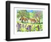 Horses Pals-Jennifer Zsolt-Framed Giclee Print