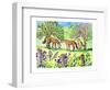 Horses Pals-Jennifer Zsolt-Framed Giclee Print