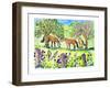 Horses Pals-Jennifer Zsolt-Framed Giclee Print