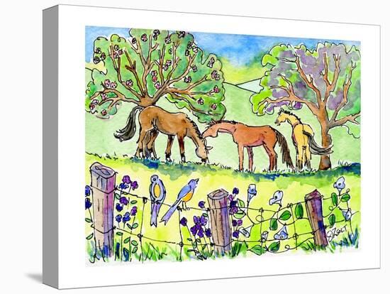 Horses Pals-Jennifer Zsolt-Stretched Canvas