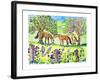 Horses Pals-Jennifer Zsolt-Framed Giclee Print