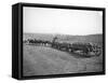 Horses Pulling Wheat Wagons, 1915-Ashael Curtis-Framed Stretched Canvas