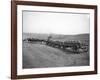 Horses Pulling Wheat Wagons, 1915-Ashael Curtis-Framed Giclee Print