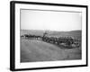 Horses Pulling Wheat Wagons, 1915-Ashael Curtis-Framed Giclee Print