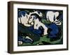 Horses Resting-Franz Marc-Framed Giclee Print