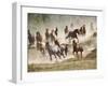 Horses Running During Roundup, Montana, USA-Adam Jones-Framed Photographic Print