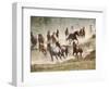 Horses Running During Roundup, Montana, USA-Adam Jones-Framed Photographic Print