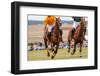 Horses Running in a Polo Match.-hutch photography-Framed Photographic Print