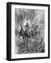 Horses Running the Gauntlet of the Guns, 1917-Howard K. Elcock-Framed Art Print