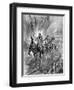 Horses Running the Gauntlet of the Guns, 1917-Howard K. Elcock-Framed Art Print