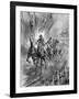 Horses Running the Gauntlet of the Guns, 1917-Howard K. Elcock-Framed Art Print