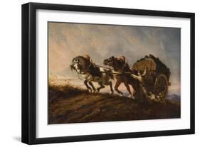 Horses Straining at a Load, 1864-Charles Verlat-Framed Giclee Print