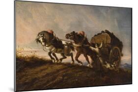 Horses Straining at a Load, 1864-Charles Verlat-Mounted Giclee Print